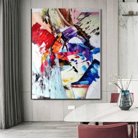 Hand Oil Pianting Original Hand Painted Canvas Art Painting Abstract Painting Large Wall Art Exta Large Canvas Uil Painting Textured Abstract Home Hal (Style: 2, size: 50X70cm)