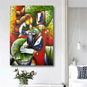 Hand Painted Oil Paintings Hand Painted Wall Art Abstract Modern Figure Picasso Girl Lady Nude Living Room Hallway Luxurious Decorative Painting (Style: 1, size: 150x220cm)